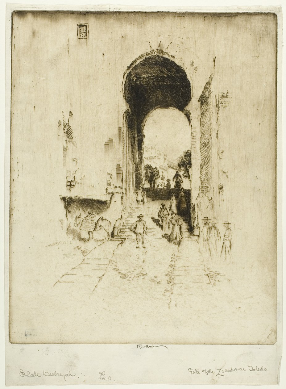 Portão do Zocodover, Toledo de Joseph Pennell