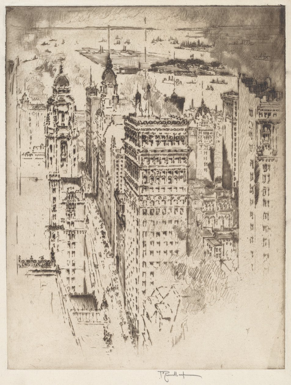 Cornija Dourada, No.II de Joseph Pennell