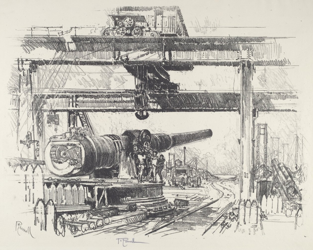 Teste de espingardas de Joseph Pennell