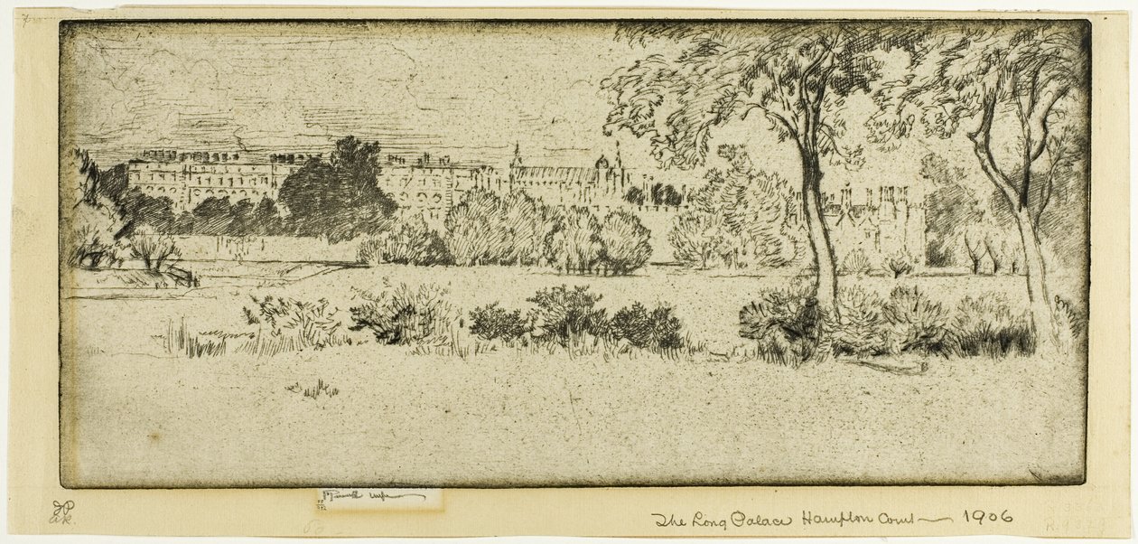 Hampton Court, o Palácio Longo de Joseph Pennell