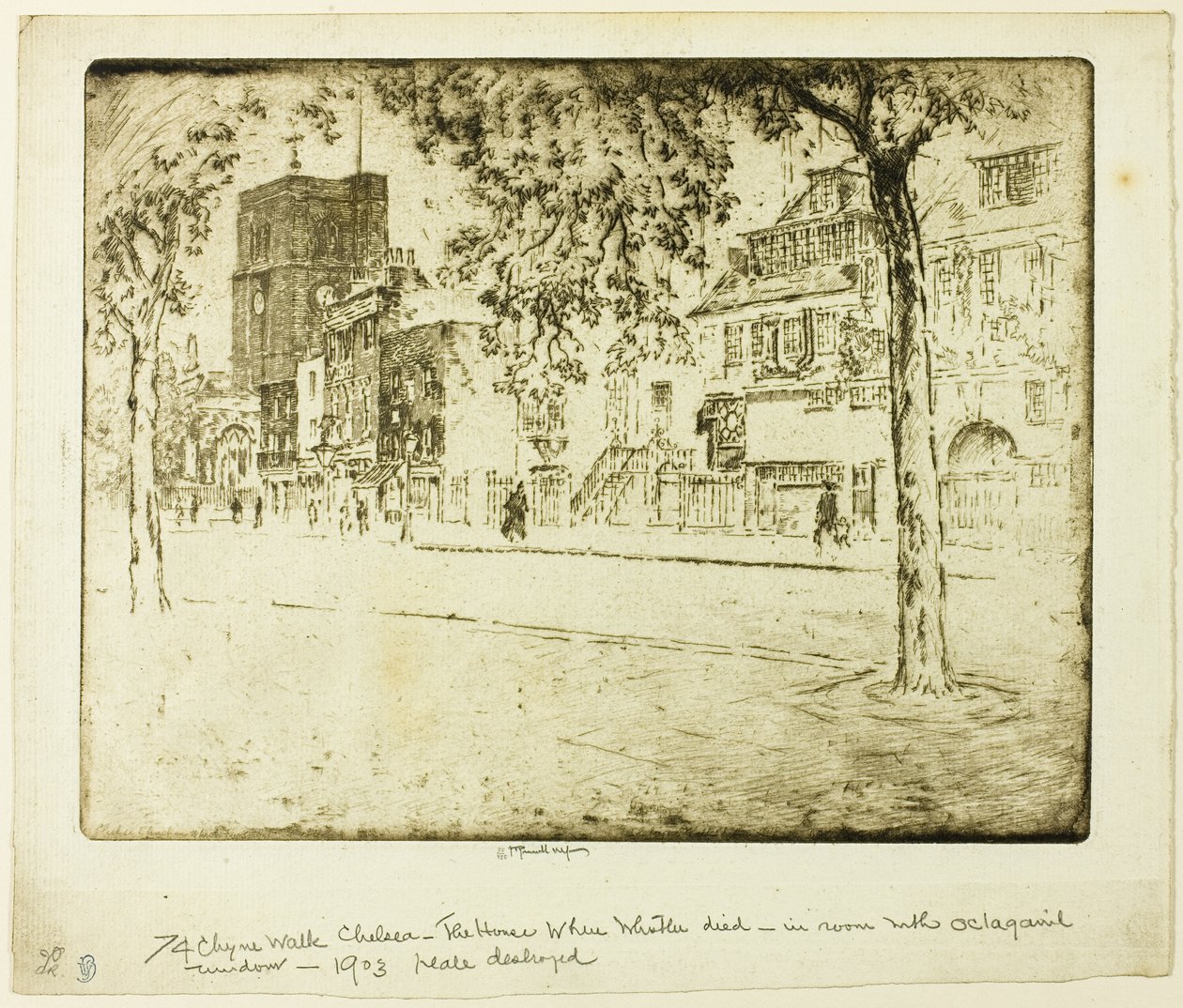 Casa onde Whistler morreu de Joseph Pennell