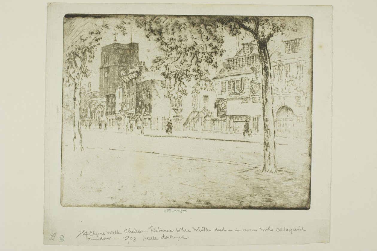 Casa onde Whistler morreu de Joseph Pennell