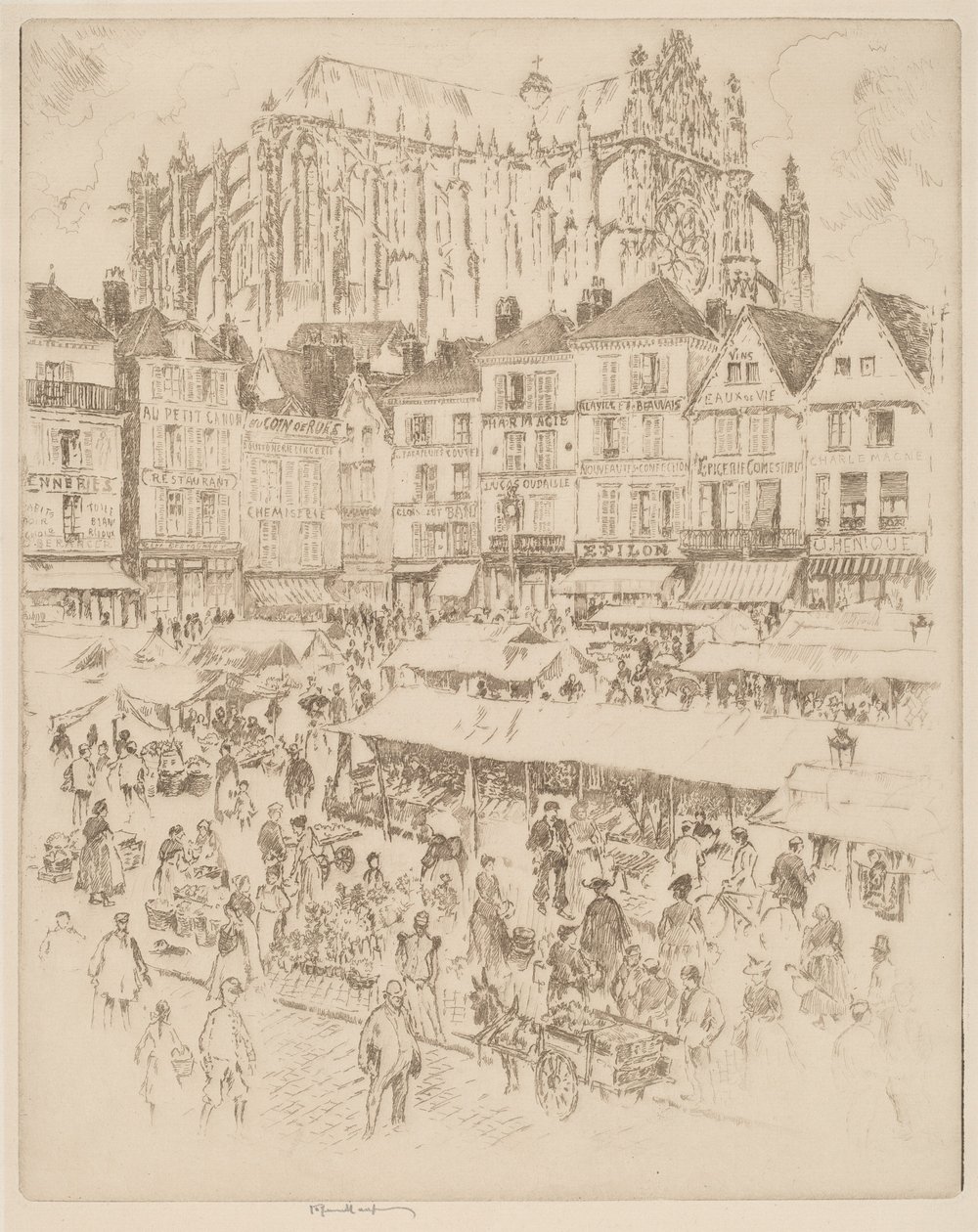 Lugar, Beauvais de Joseph Pennell