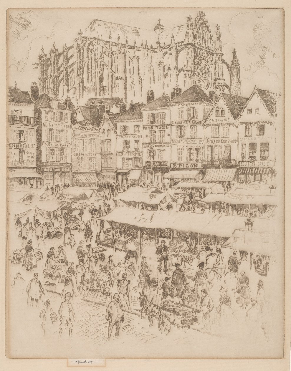 Lugar, Beauvais de Joseph Pennell