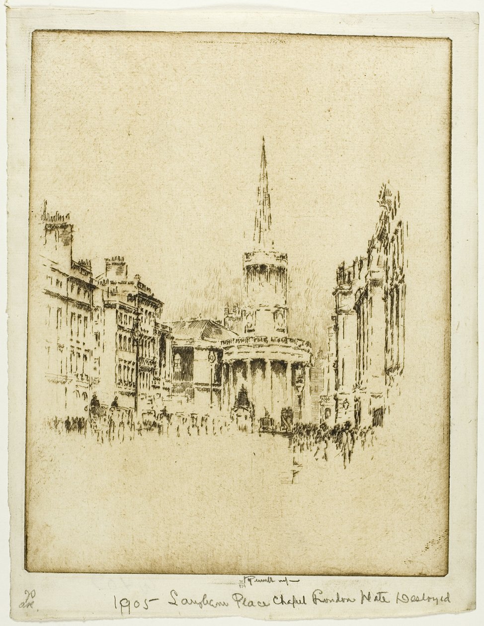 Capela de Langham Place de Joseph Pennell