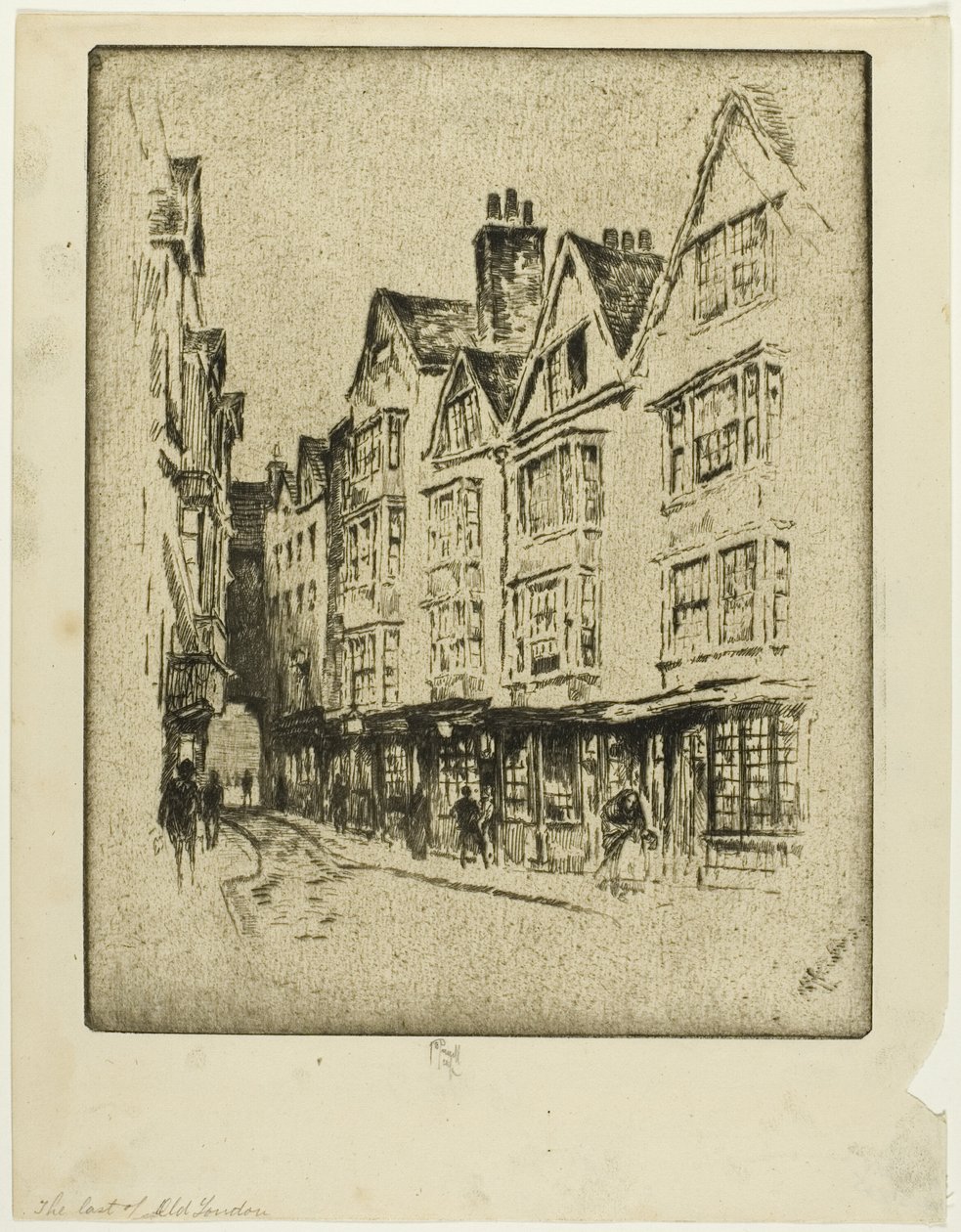 Última da velha Londres, Cloth Fair de Joseph Pennell