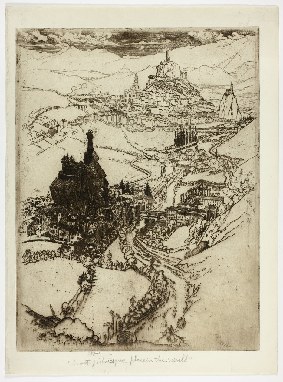 Le Puy, Terceiro Prato de Joseph Pennell