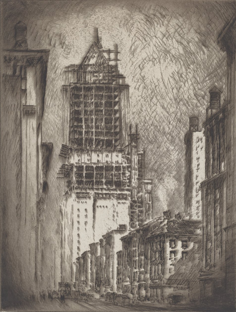Alojamentos para cavalheiros, 1923. de Joseph Pennell