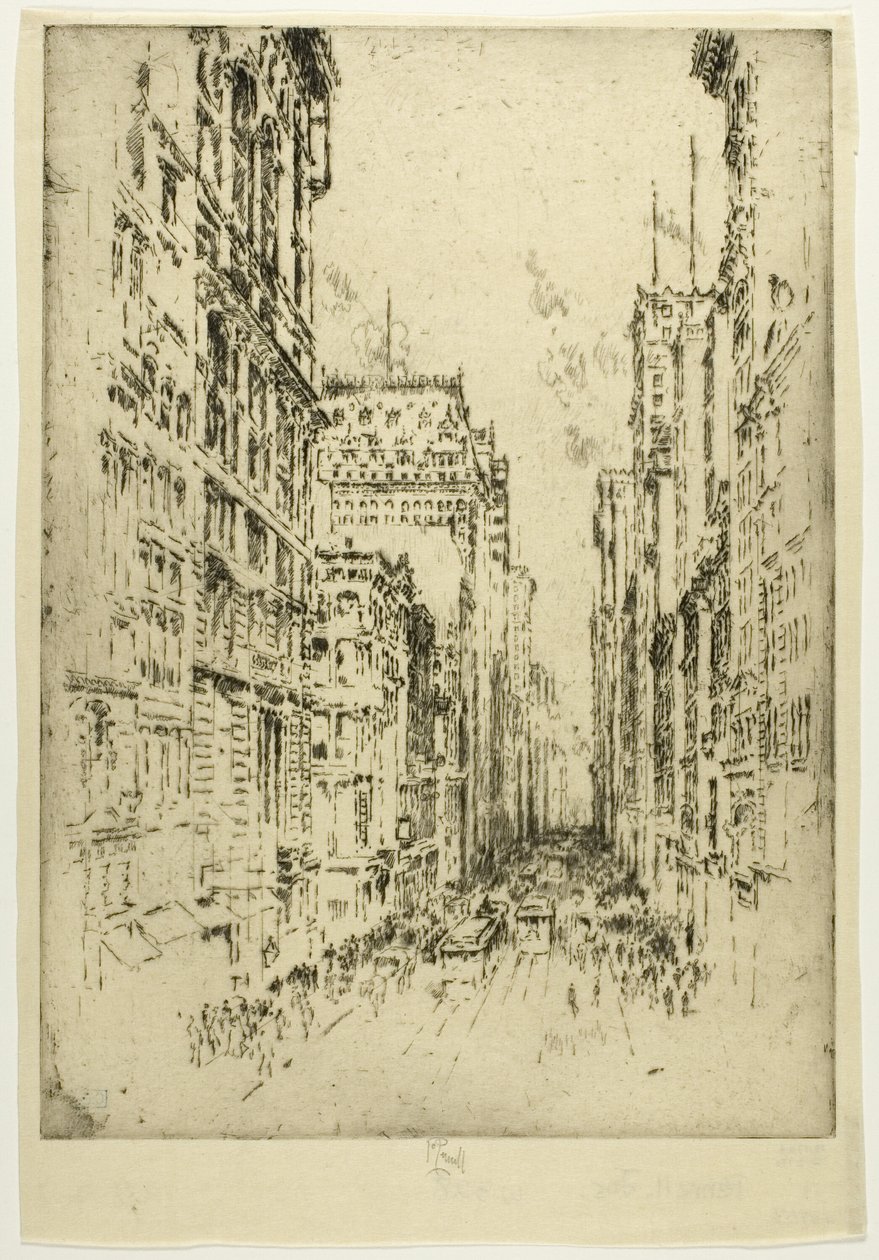 Baixa Broadway de Joseph Pennell