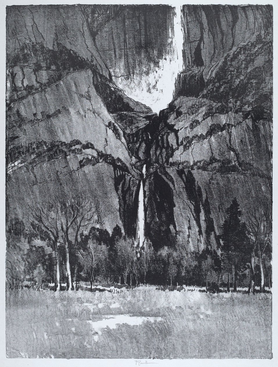 Cataratas Inferiores, Yosemite de Joseph Pennell