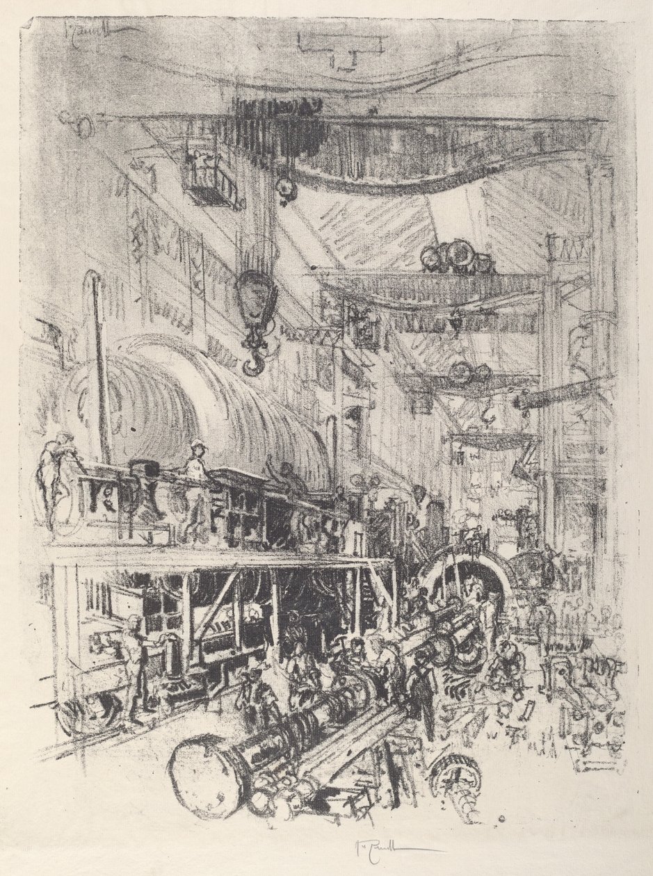 Fazendo um motor de turbina de Joseph Pennell