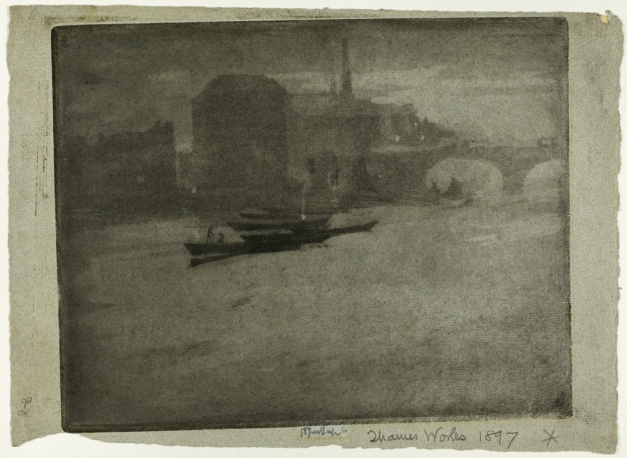 Névoa no Tamisa de Joseph Pennell