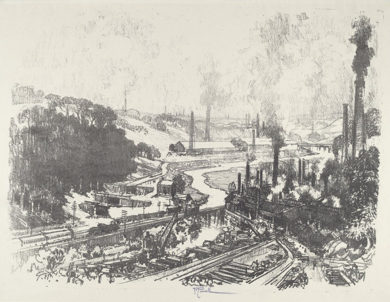 Obras de Munição, 1916. de Joseph Pennell