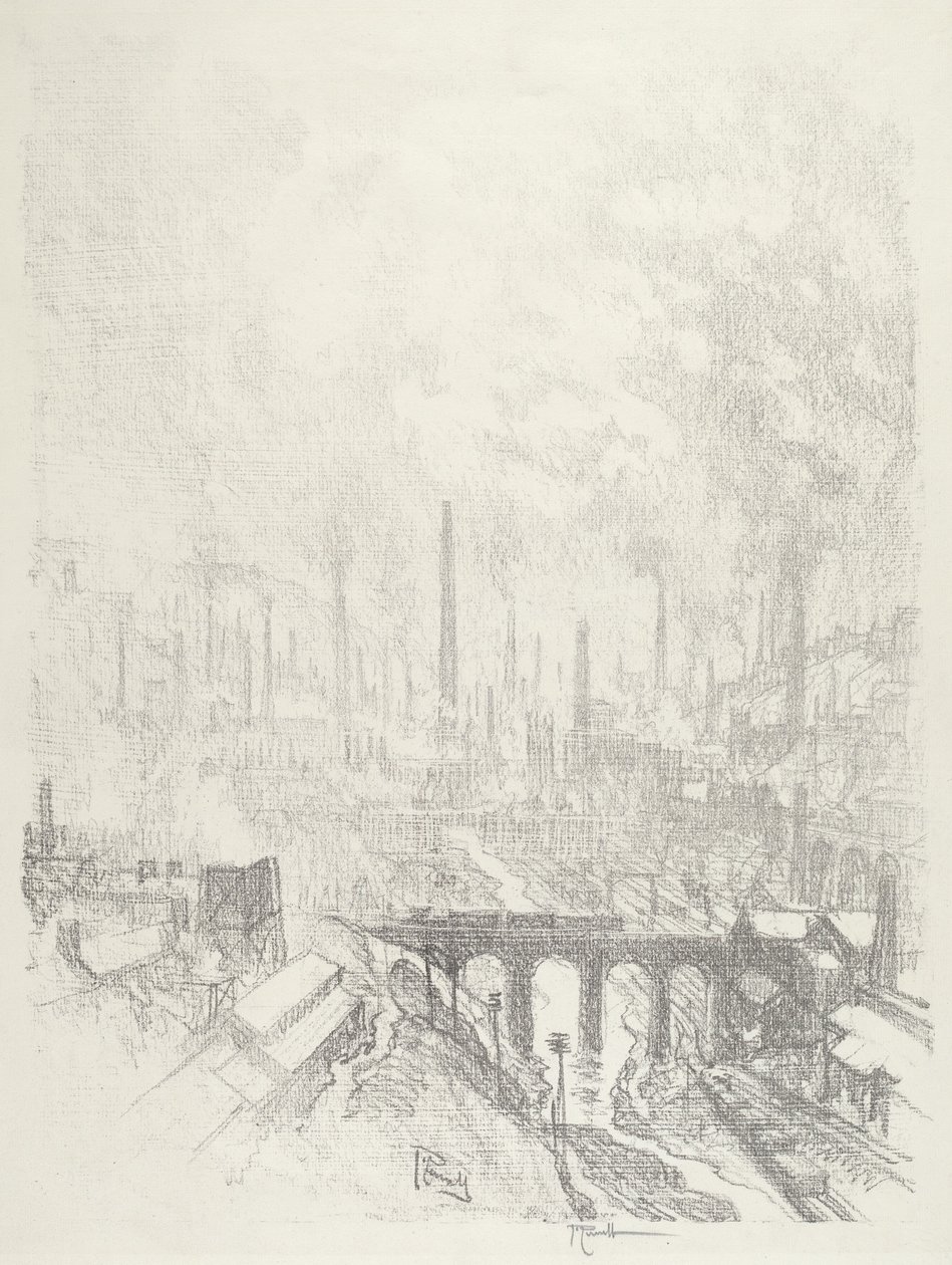 Munitions City, No.I, 1916. de Joseph Pennell