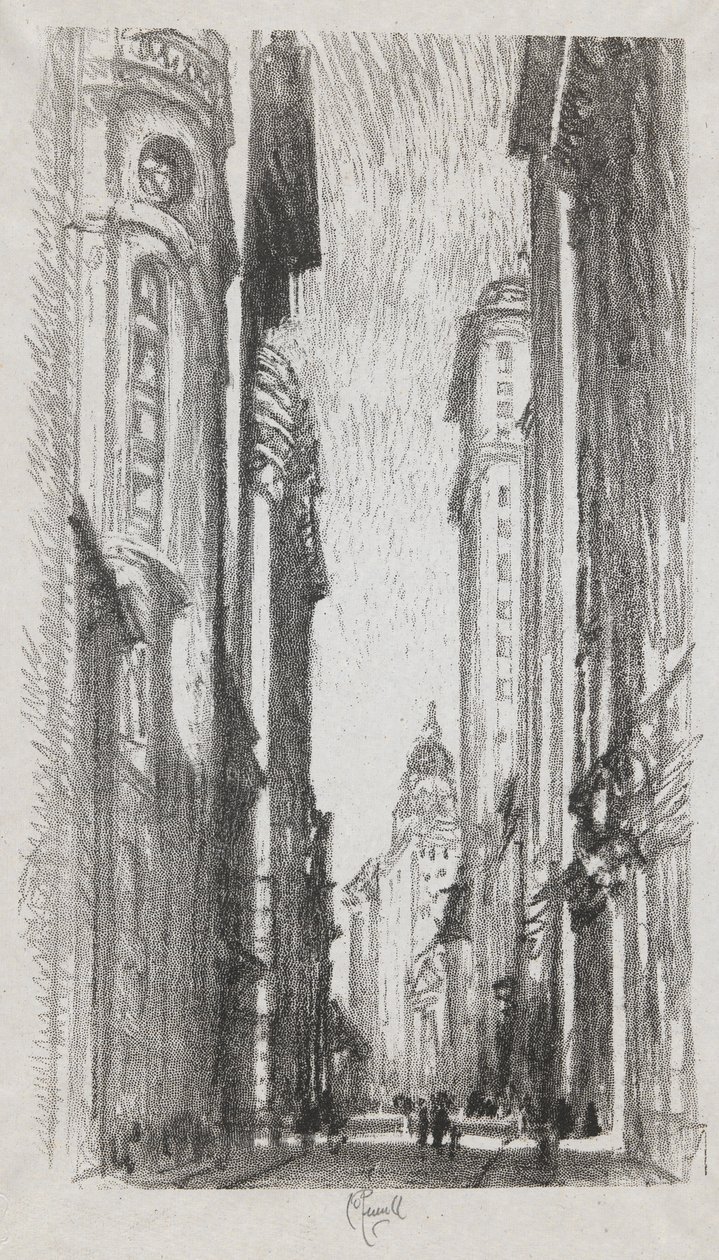 Rua Nassau, nº 5 na Colecção Iconophie Club de Joseph Pennell