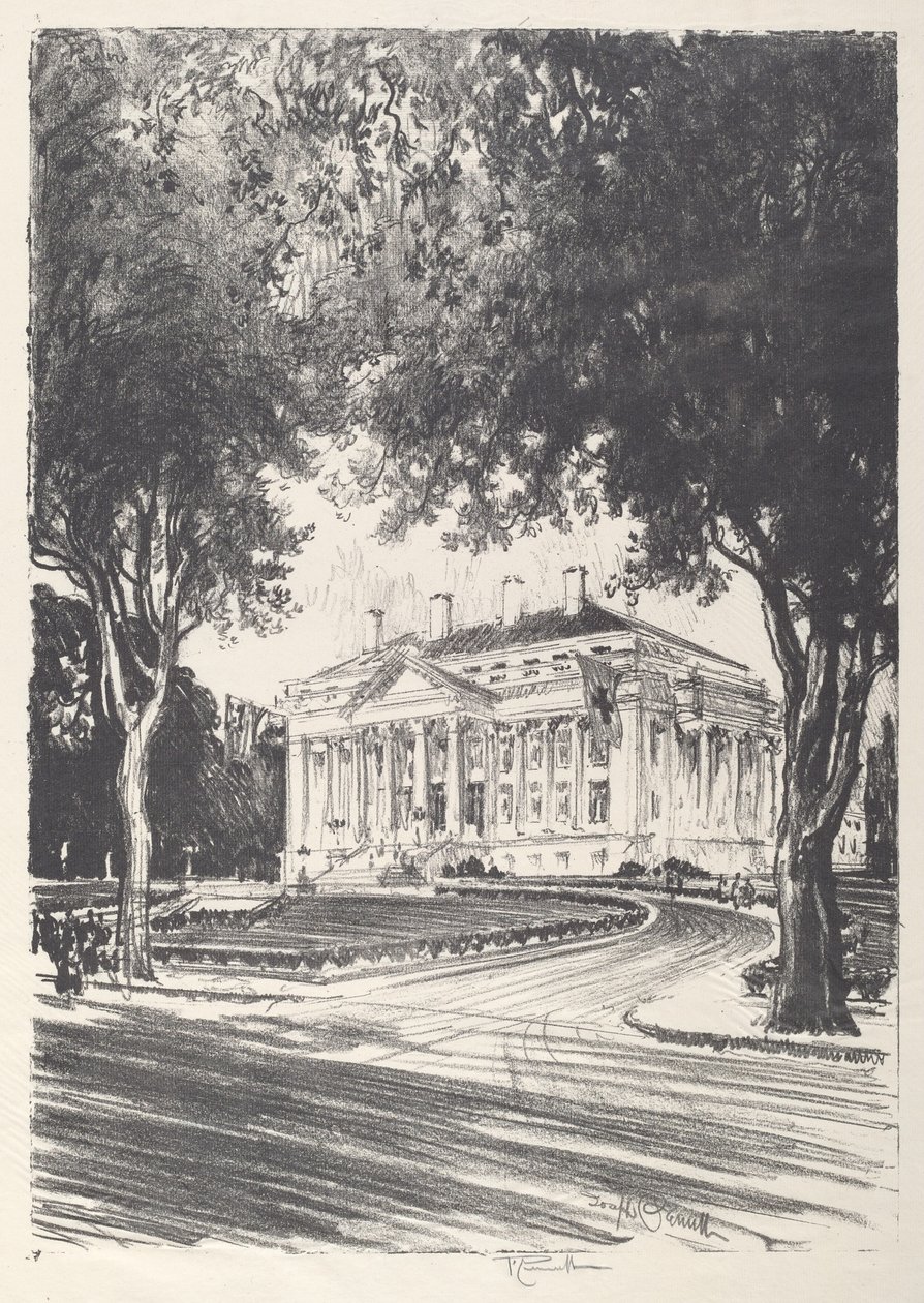 Sede da Cruz Vermelha Nacional, em Washington de Joseph Pennell