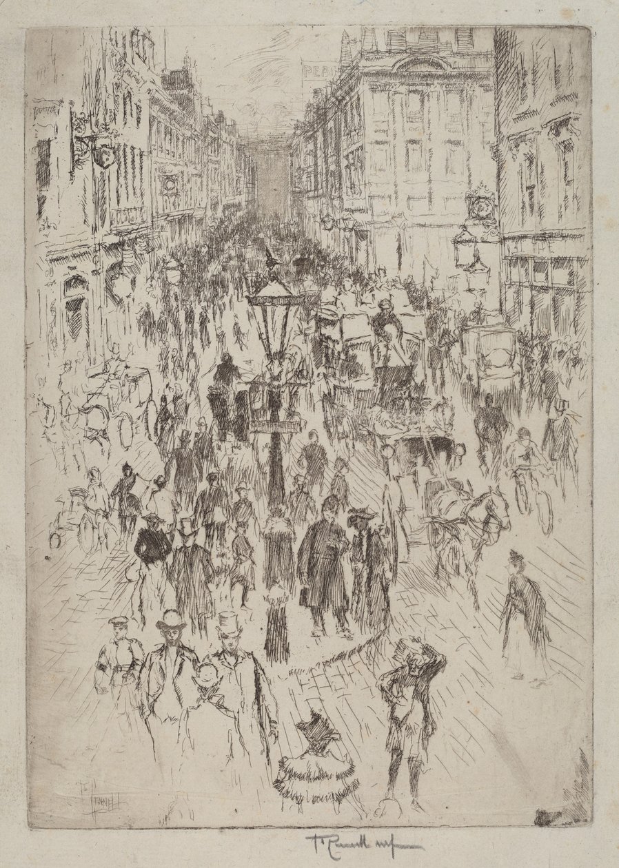 New Oxford Street, Londres de Joseph Pennell
