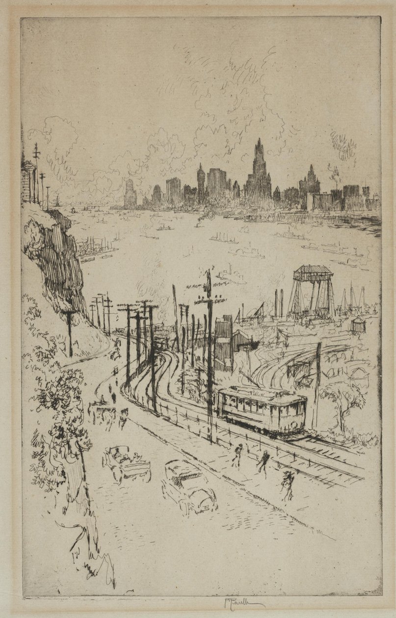 Nova York, de Nova Jersey de Joseph Pennell