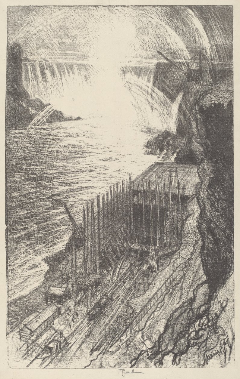 Niagara Rainbows, 1910. de Joseph Pennell
