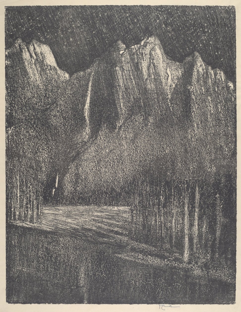 Noite no Yosemite de Joseph Pennell