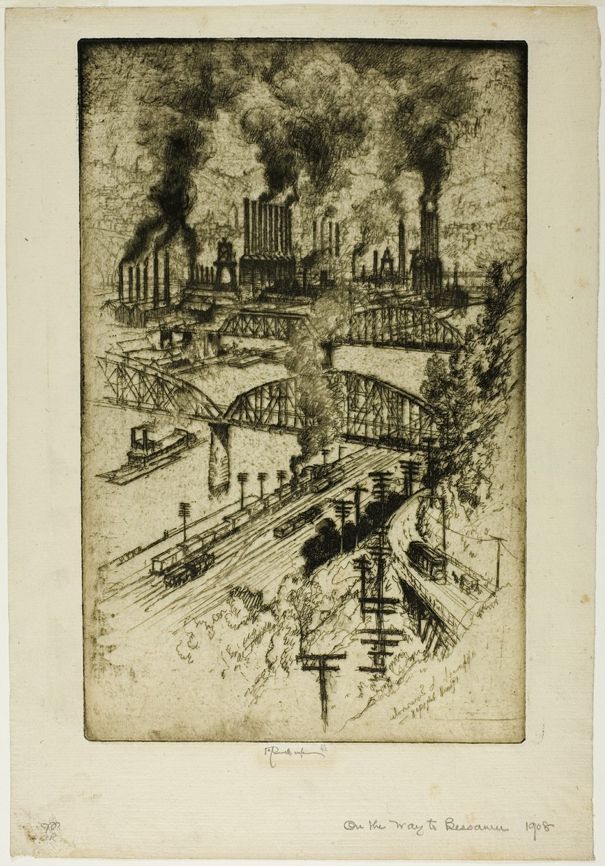A caminho de Bessemer de Joseph Pennell