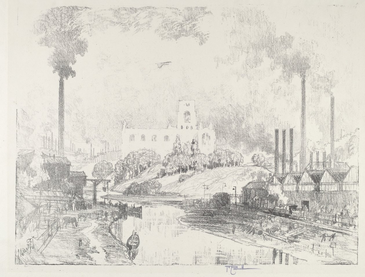 Paz e Guerra, 1916. de Joseph Pennell