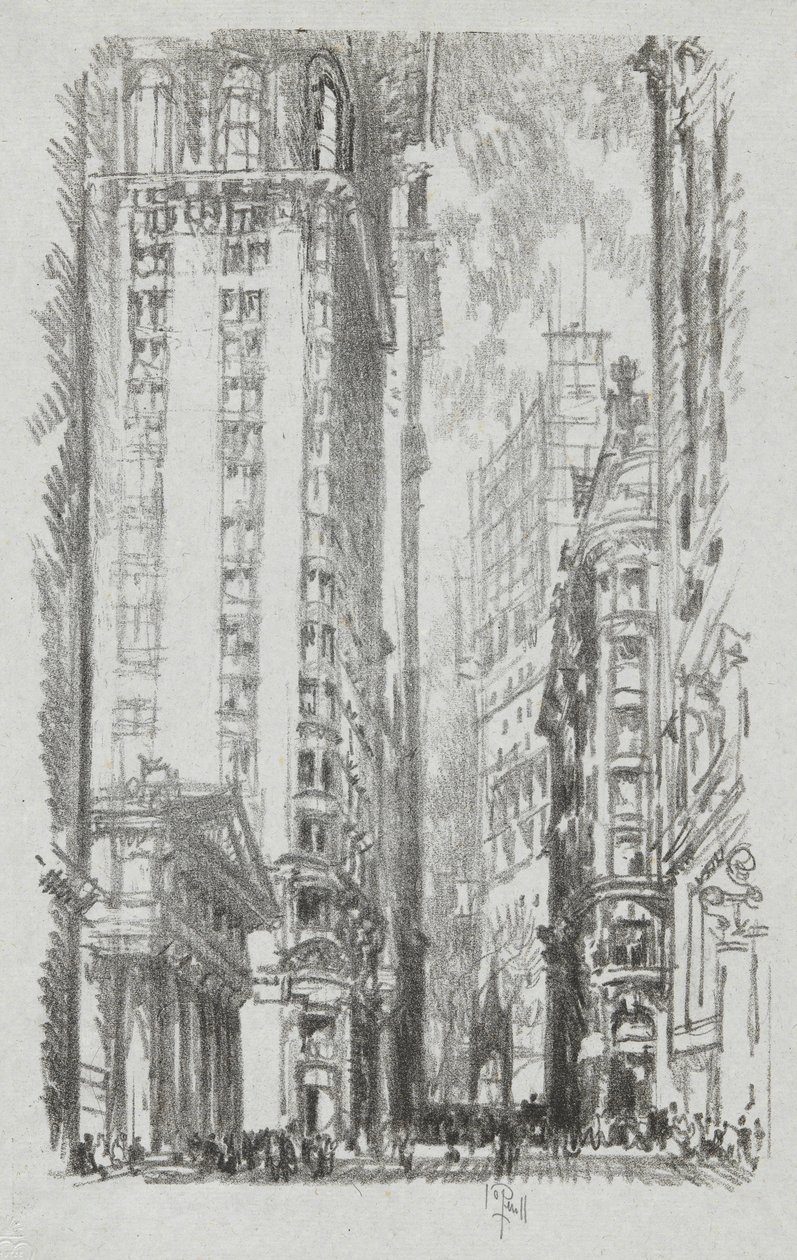 Pine Street, nº 6 na coleção Iconophile Club de Joseph Pennell