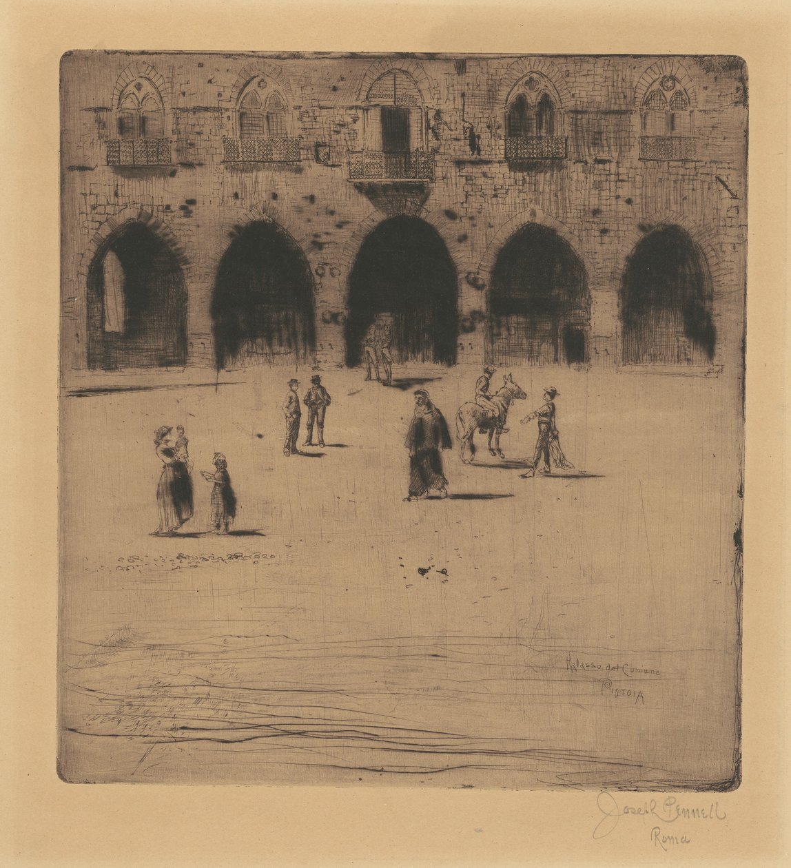 Câmara Municipal, Pistoia de Joseph Pennell