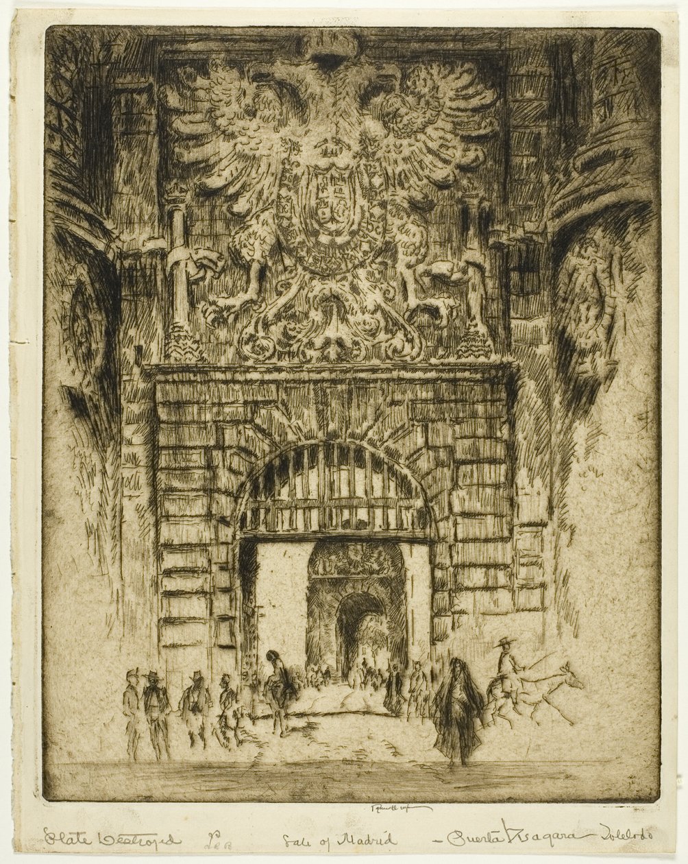 Pórtico de San Maclou, Rouen de Joseph Pennell