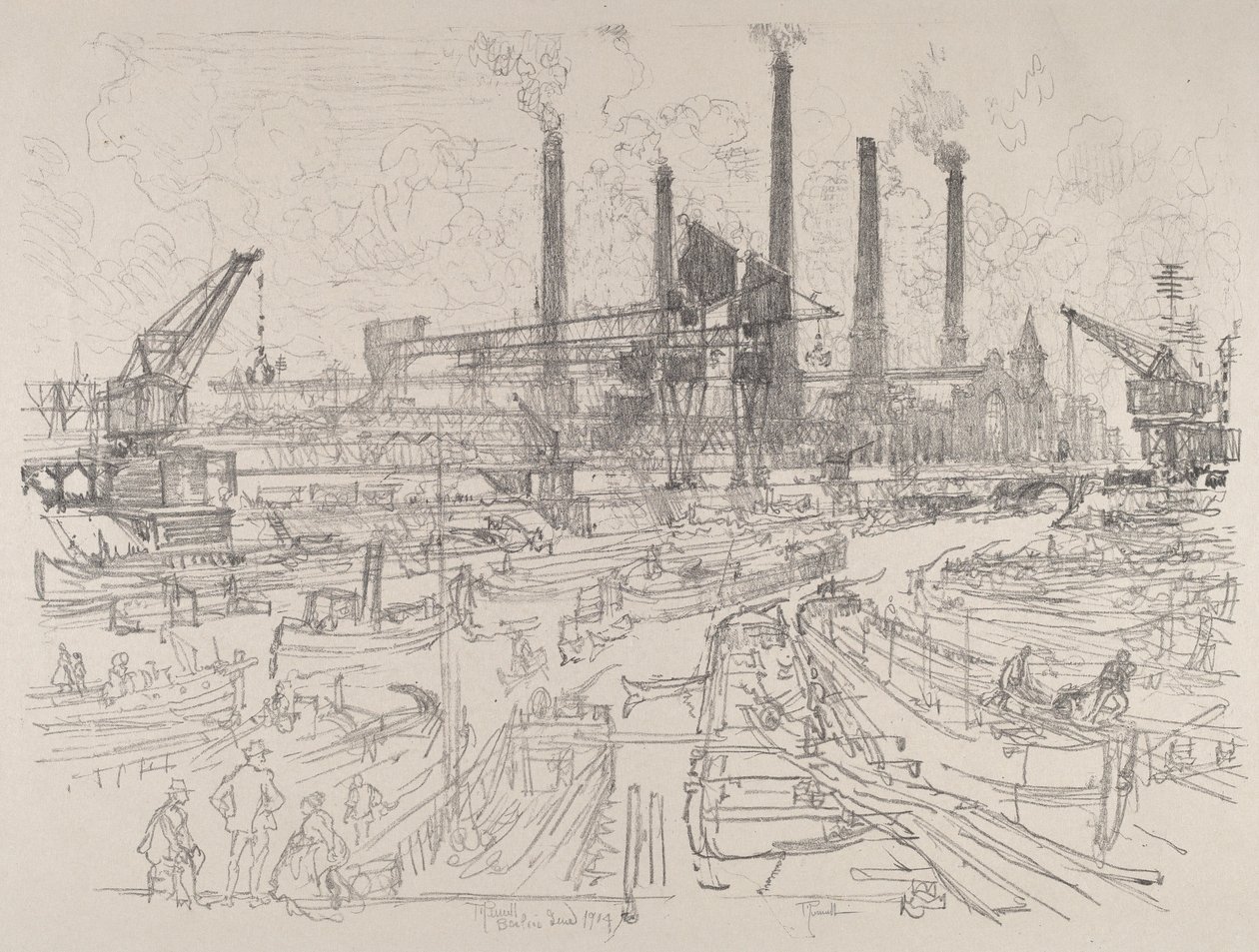 Power-House, Berlim, 1914. de Joseph Pennell