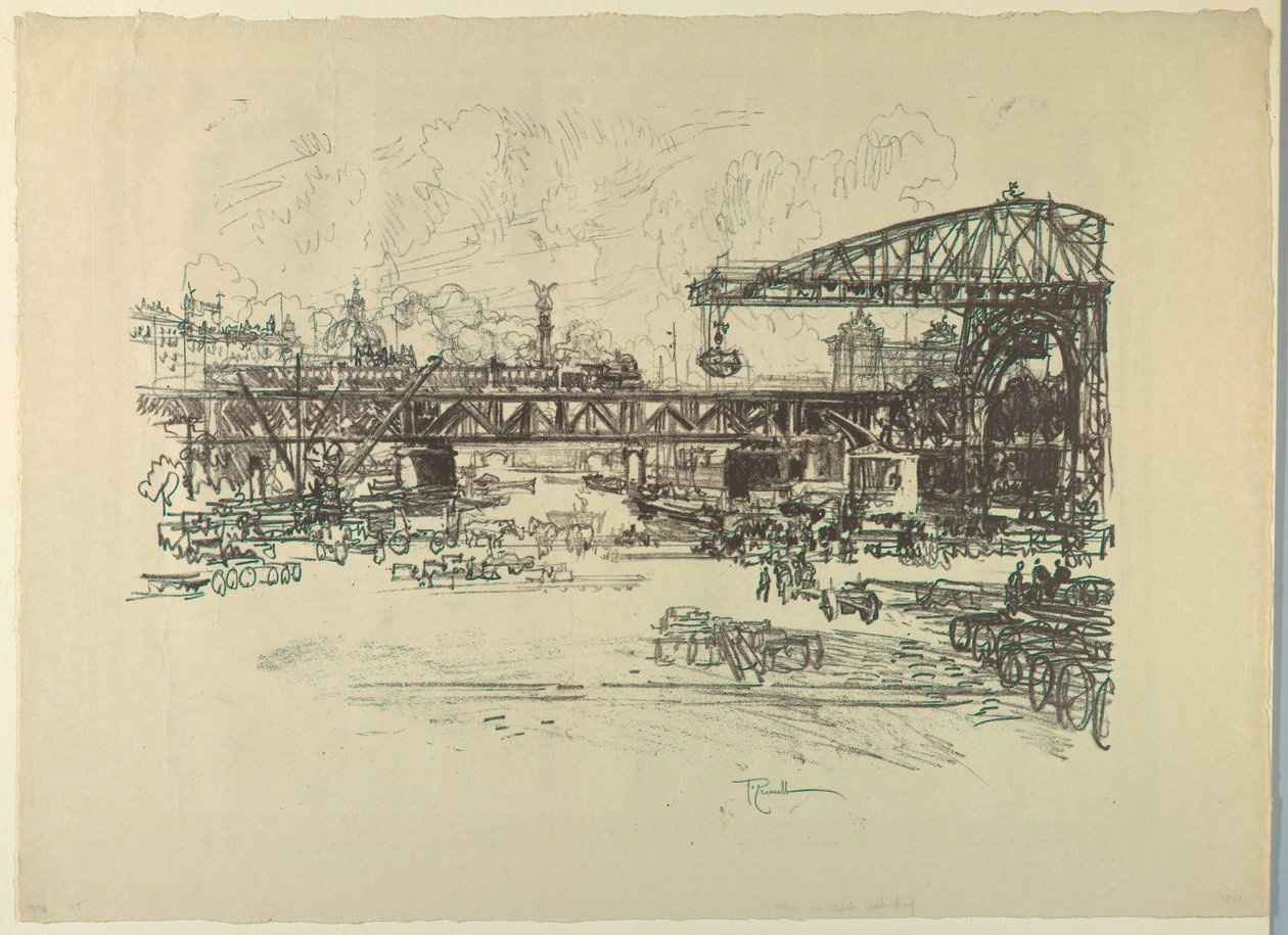 Estação Ferroviária, Berlim de Joseph Pennell