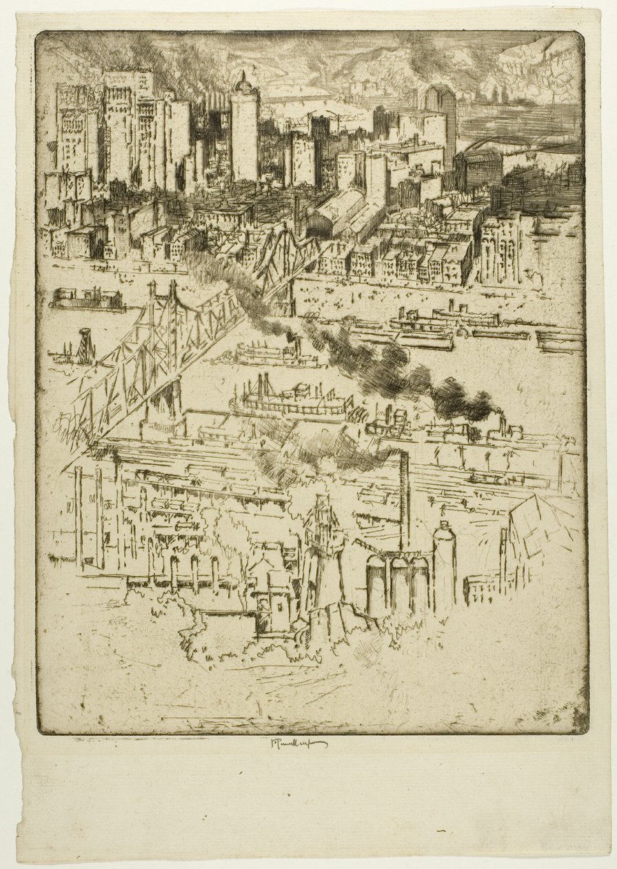 Estação Ferroviária, Pittsburgh de Joseph Pennell