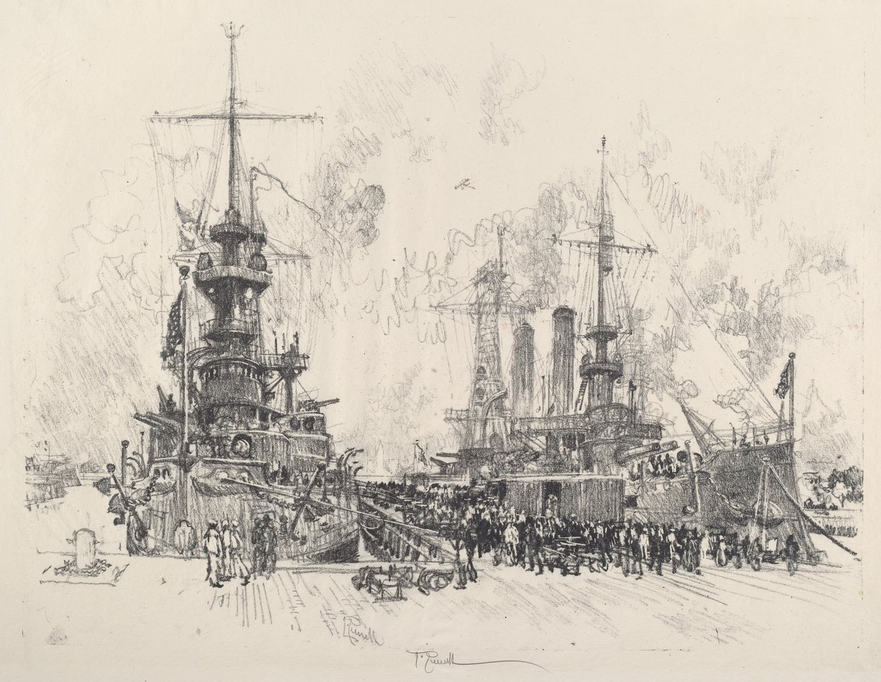 Ready for Service Again, 1917. de Joseph Pennell