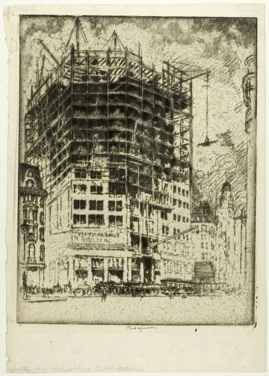 Reconstruindo a Quinta Avenida de Joseph Pennell