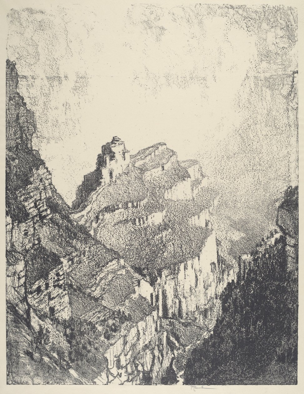 Estrada para a Cidade Branca, No.II de Joseph Pennell