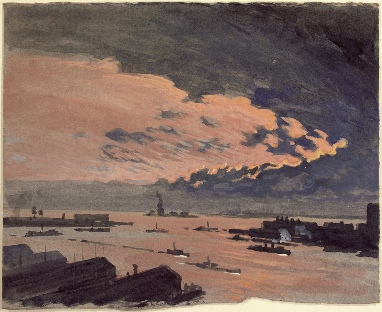 Nuvens cor-de-rosa de Joseph Pennell
