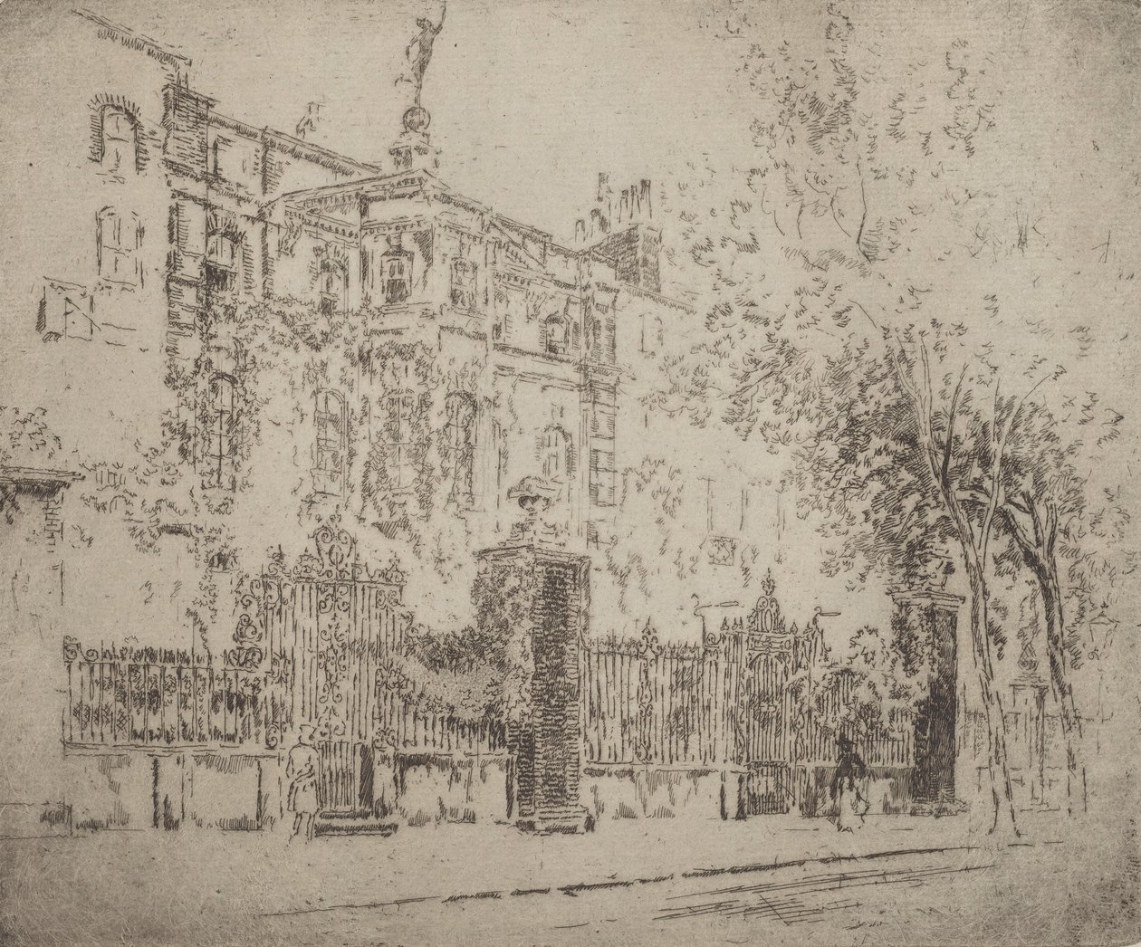 Casa da Rossetti, 1906. de Joseph Pennell