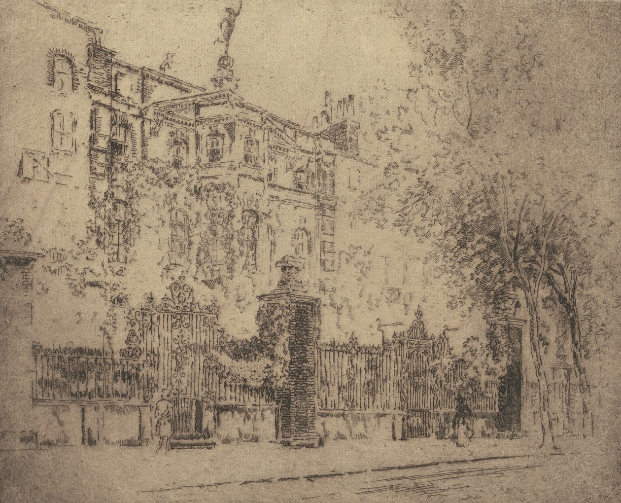 Casa de Rossetti, 1906. de Joseph Pennell