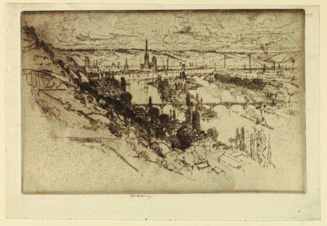 Rouen de Bon Secours de Joseph Pennell