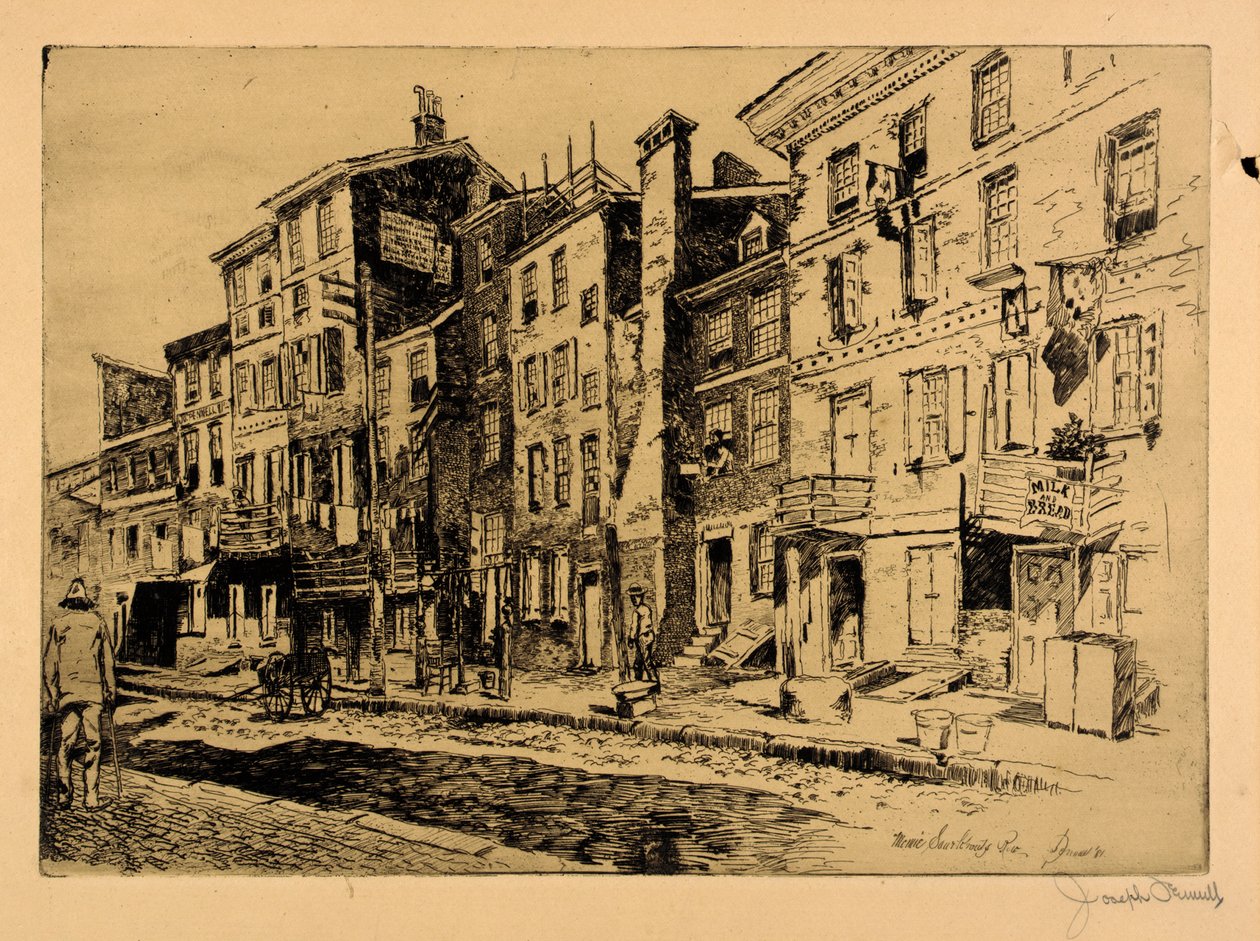 Rua do chucrute de Joseph Pennell