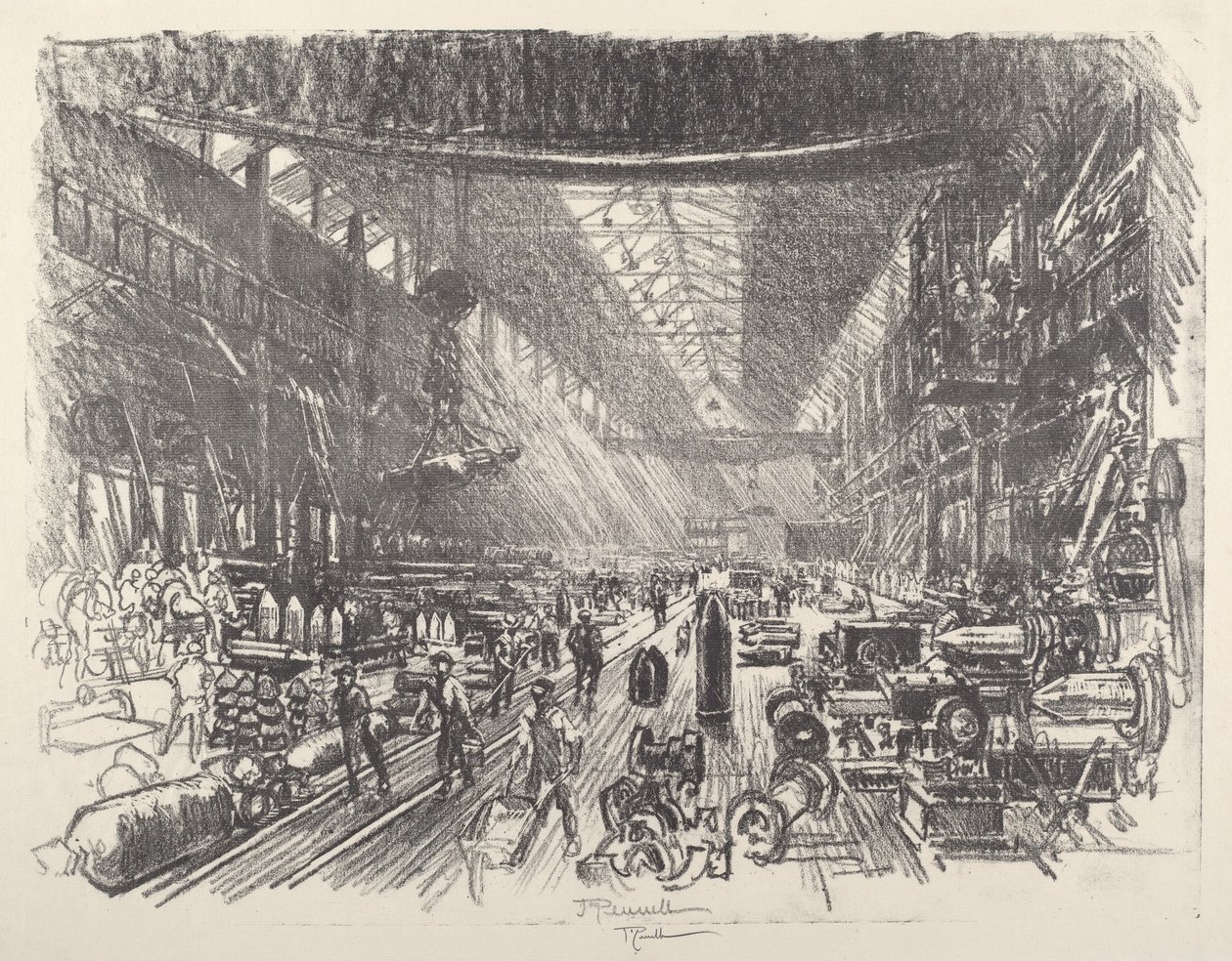 Shell Factory, No.I de Joseph Pennell