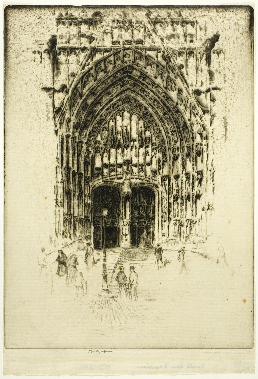 Porta Sul, Beauvais de Joseph Pennell