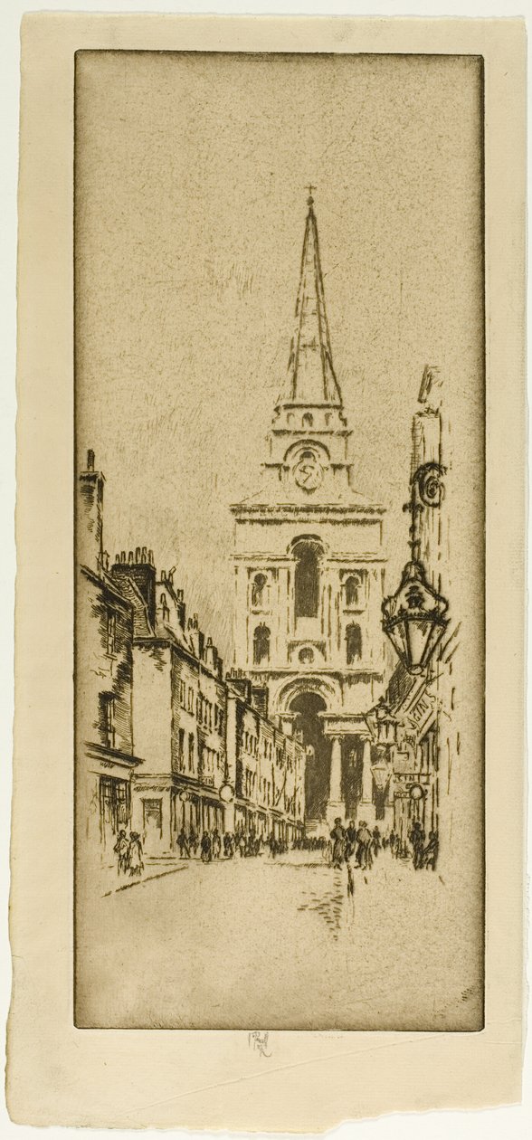 Igreja Spitalfields de Joseph Pennell