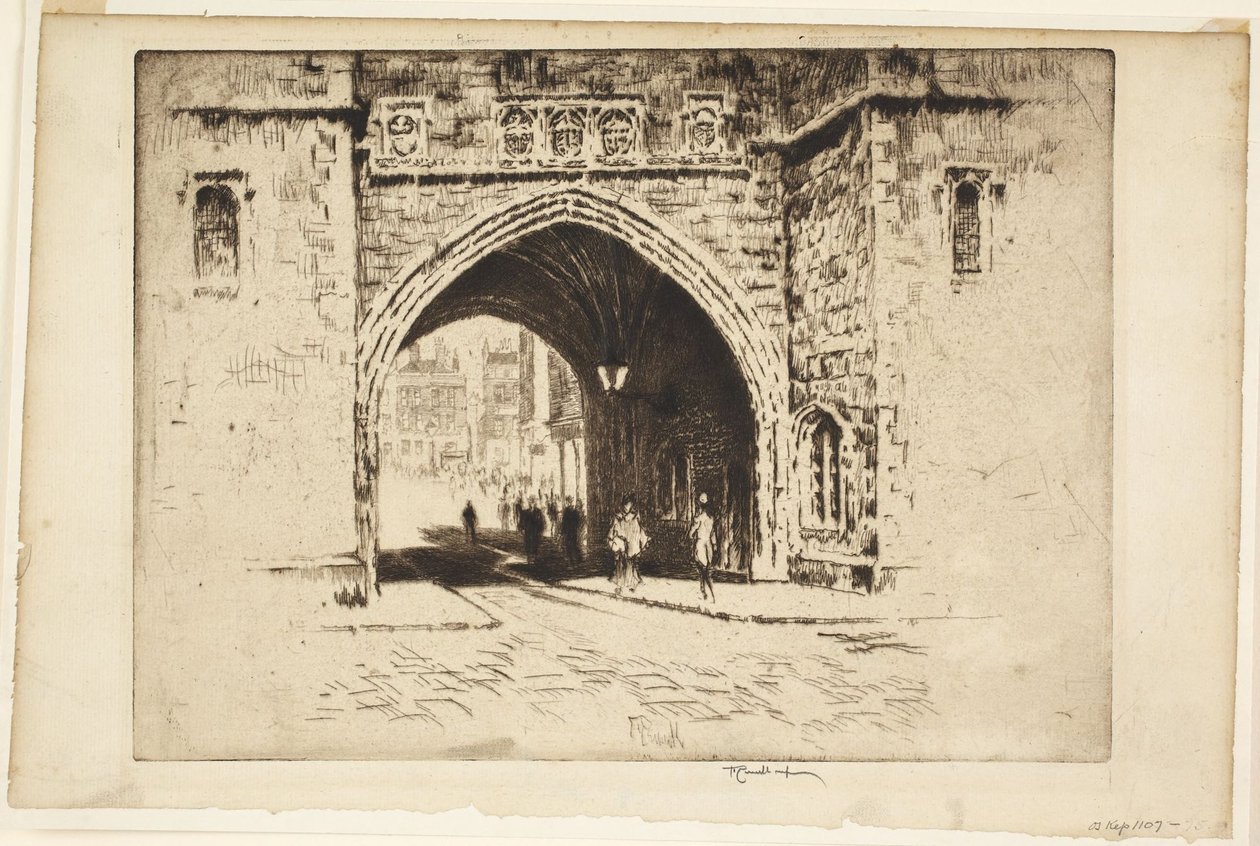 Portão de São João, Clerkenwell de Joseph Pennell