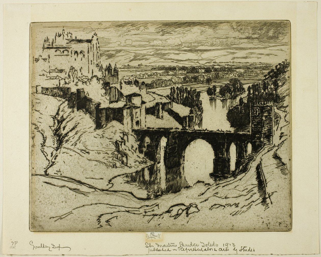 Ponte de São Martins, Toledo de Joseph Pennell
