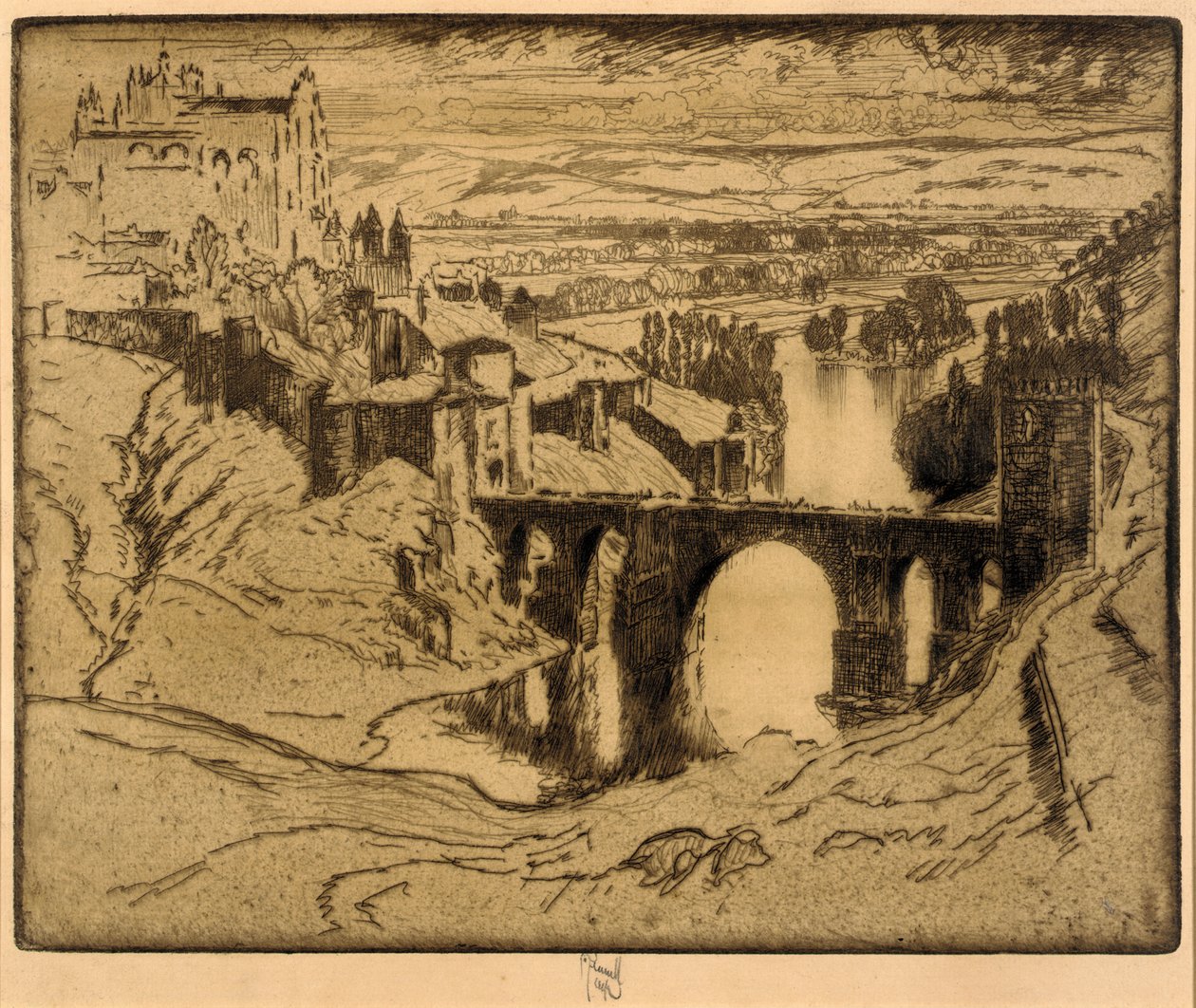 Ponte de São Martinho, Toledo de Joseph Pennell