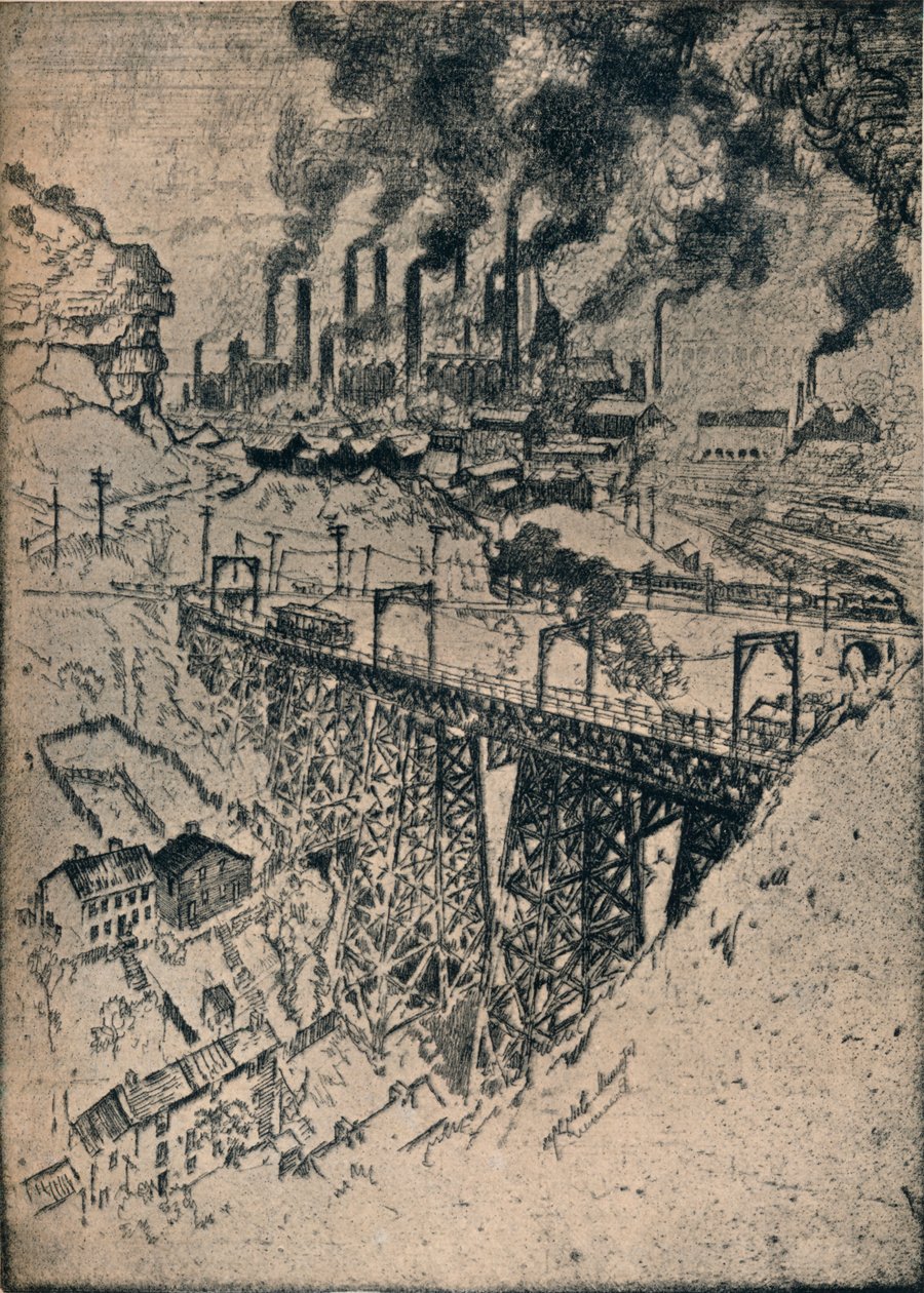 Obras de Steel-Edgar Thomson, 1909 de Joseph Pennell