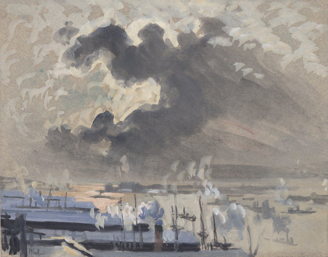 Tempestades chegando de Joseph Pennell