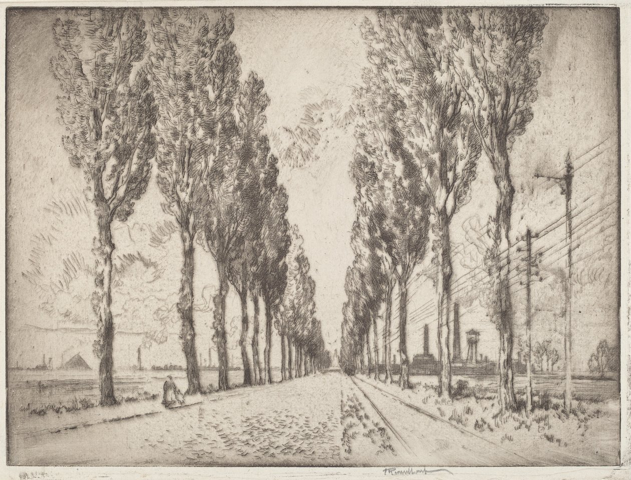 A Avenida, Valenciennes de Joseph Pennell