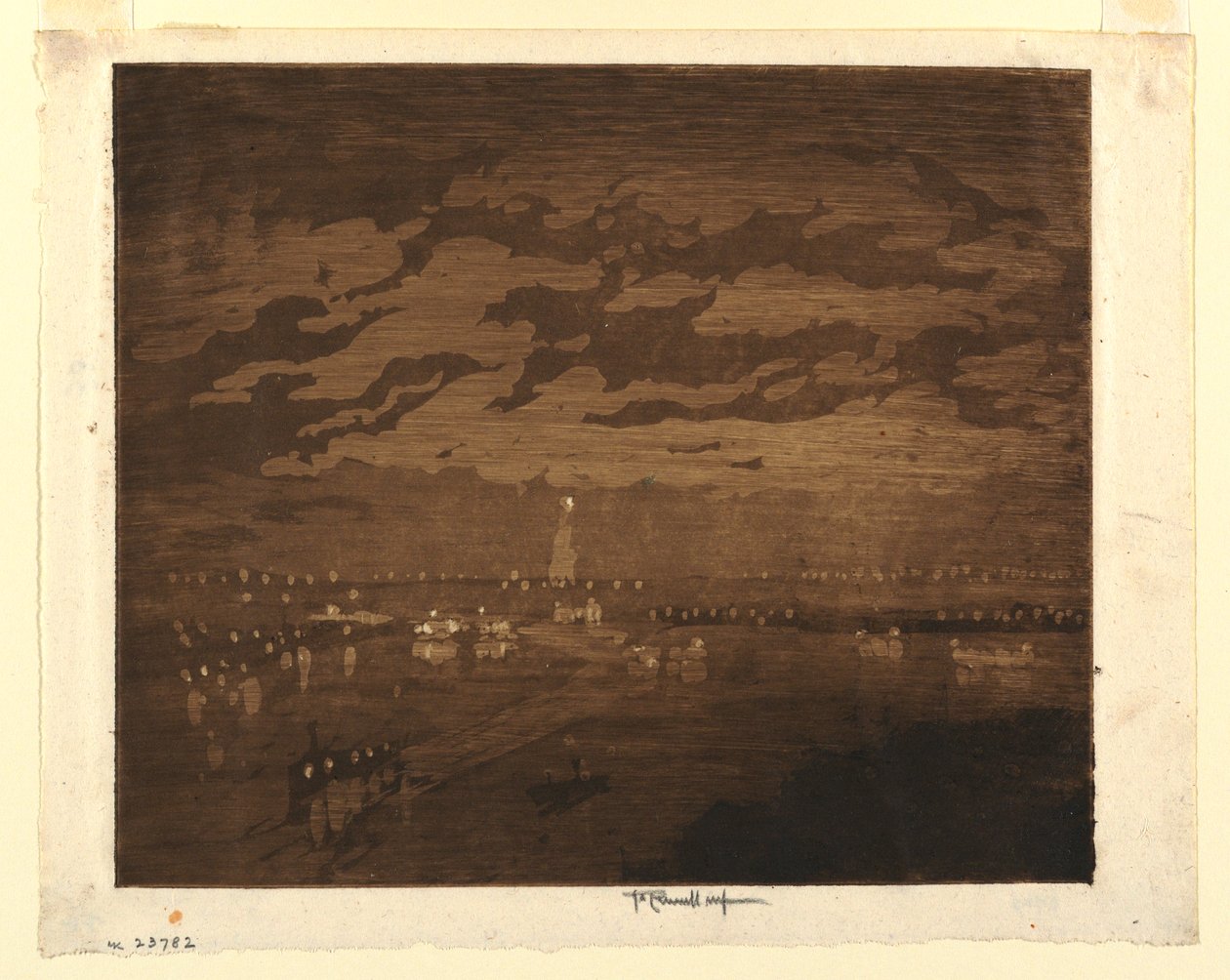 A Baía, Nova York de Joseph Pennell